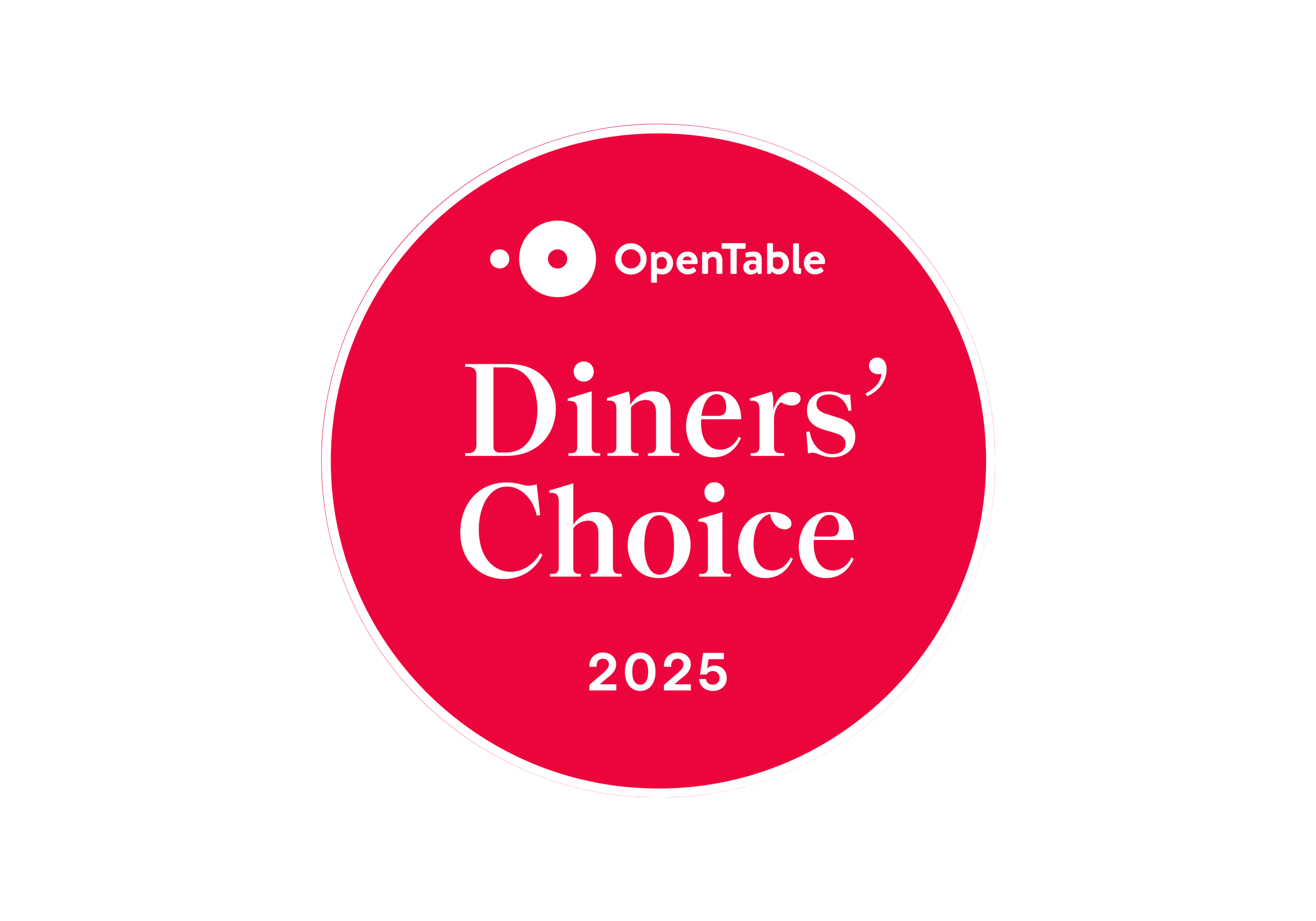 OpenTable Diners' Choice 2025 — Auszeichnung der Gäste